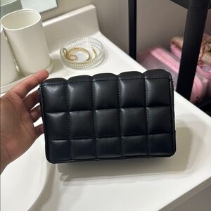 Black Quilted Women's Crossbody Bag